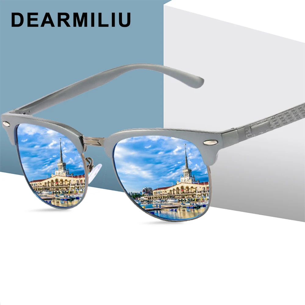 DEARMILIU брендовые дизайнерские поляризованные солнцезащитные очки для