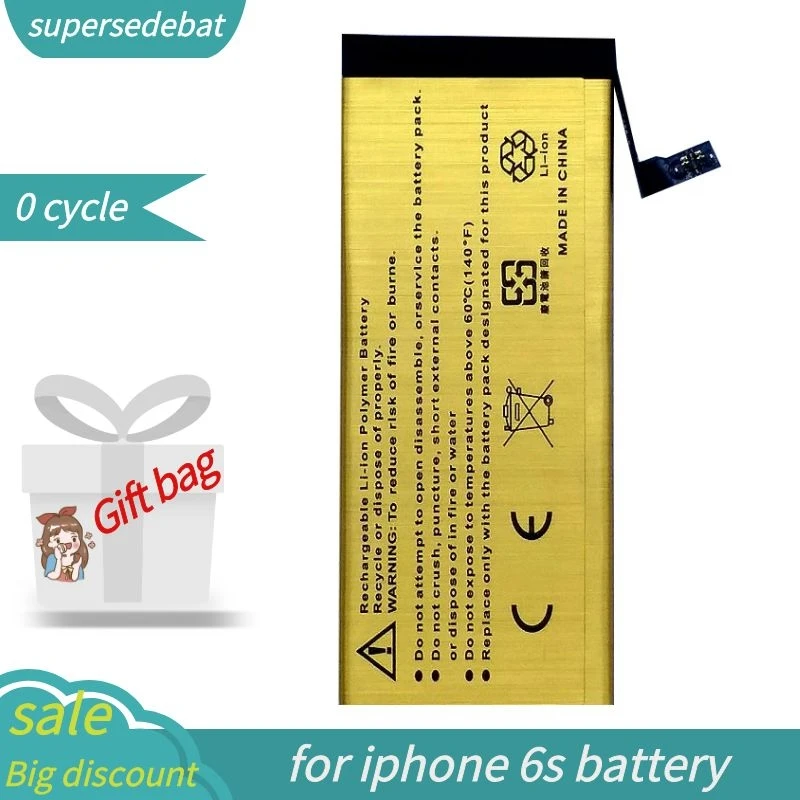 Supersedebat для Iphone 6s батарея Bateria Do Telefonu Apple 6S аккумулятор на мобильный телефон