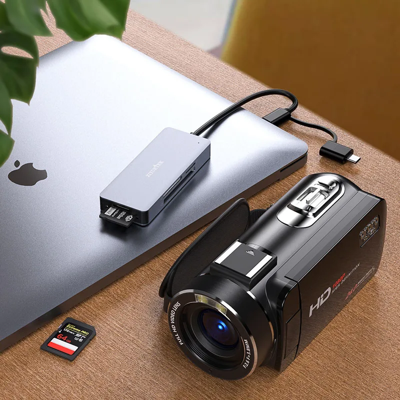 Lettore Di Schede USB 3.0 6 In 1 In Alluminio - 5Gbps, Slot Per SD/TF/MS/M2/XD/CF, Plug And Play