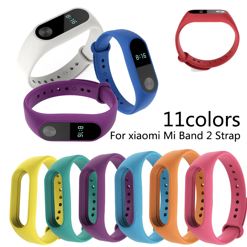 Ремешок силиконовый для Xiaomi Mi Band 2 спортивный браслет смарт часов xiaomi mi band