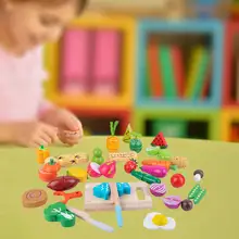

31 Pieces Simulation Fruits And Vegetables Educational Toy for Kids Children