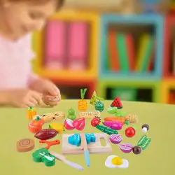 Jouet éducatif de Simulation de Fruits et légumes pour enfants, 31 pièces 
