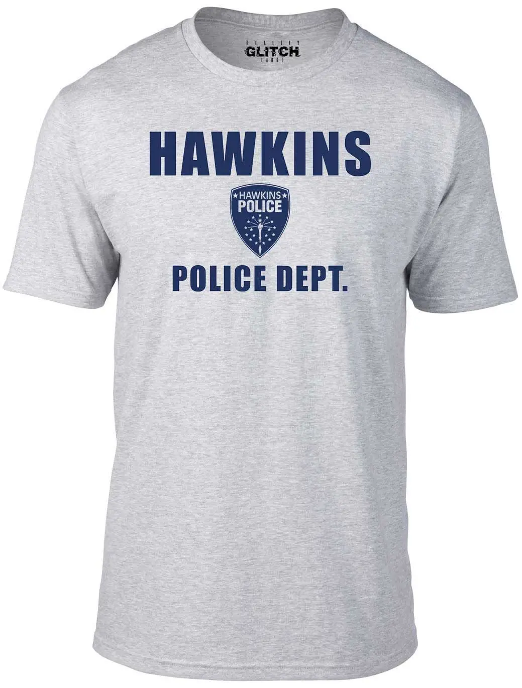 Reality Glitch Мужская футболка Hawkins Police Delete с подарочным принтом в стиле хип хоп новые