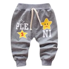 Мягкие осенние детские штаны с принтом букв для маленьких мальчиков, длинные штаны для малышей, штаны, штаны