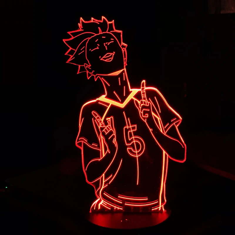 3d лампа Haikyuu Tendou Satori светильник в стиле аниме подарок на день рождения