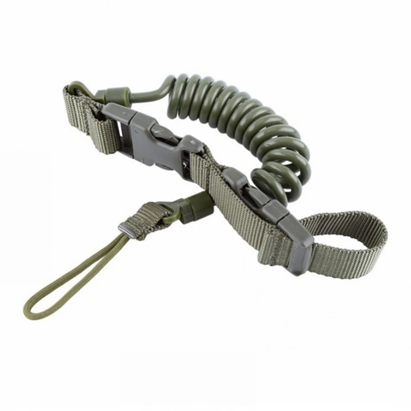 

Durable Elastic Outdoor Tactical Safety Lanyard Quick Release Belt Extension-type Sling Adjustable Belt Combat Accessories
