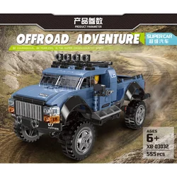 Ensemble de blocs de construction pour enfants, jouet de haute technologie, Super voiture, camion, ingénierie, aventure, modèle MOC, cadeaux d'anniversaire 