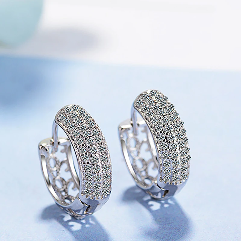 Jellystory модные серебряные 925 Ювелирные серьги с цирконием драгоценные камни для женщин геометрические формы серьги свадьба Вечеринка подарки