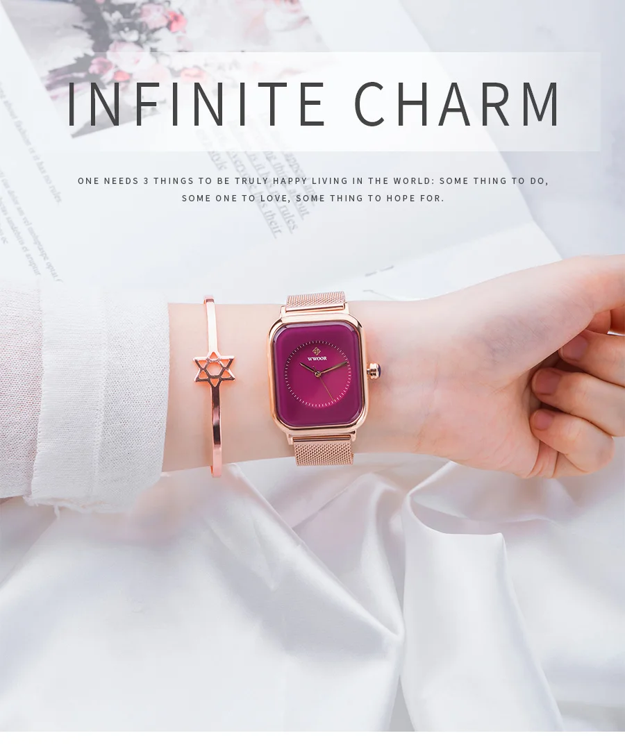 Simple Women Square Watches Luxury Brand Fashion Dress Bracelet Watch Female Mesh Strap Waterproof Quartz  Feminino_voghion.com