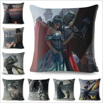 

Medieval Knight and Princess Cushion Cover Home Decor Cartoon Anime Girl or Sofa decorative pillows