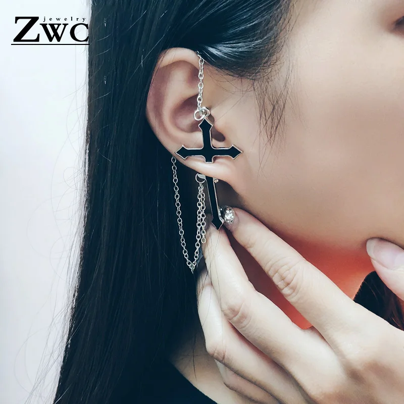ZWC 1 шт. новые модные женские серьги-подвески в стиле ретро на молнии для мужчин