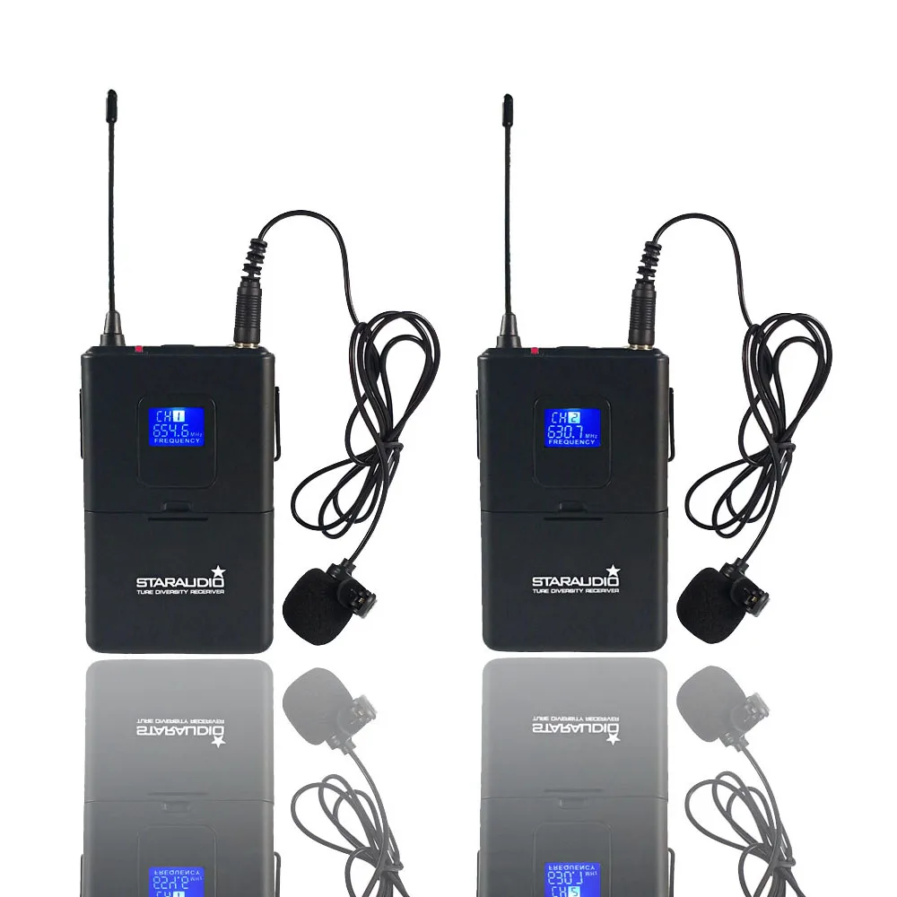 2ch uhf headset wireless microphone system