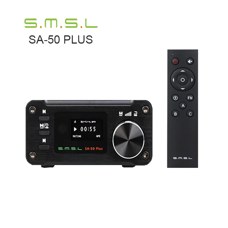 SMSL SA-50 Plus 50 Вт* 2 цифровой усилитель мощности TAS5766 USB AUX усилитель воспроизведения