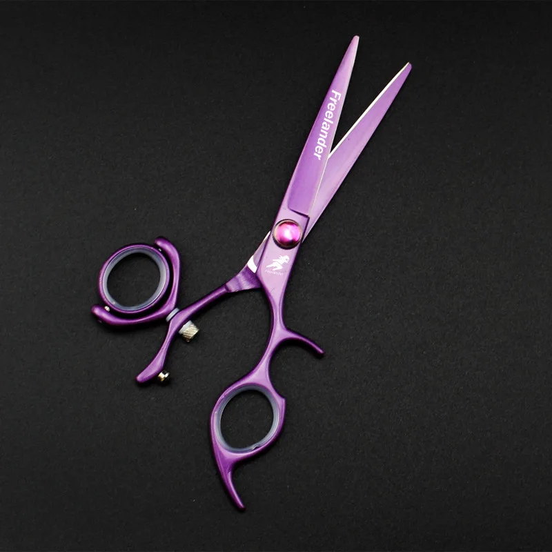 6 дюймов Япония 440C Вращающаяся ручка ножницы для волос профессиональные высококачественные парикмахерские Парикмахерские ножницы для резки Истончение
