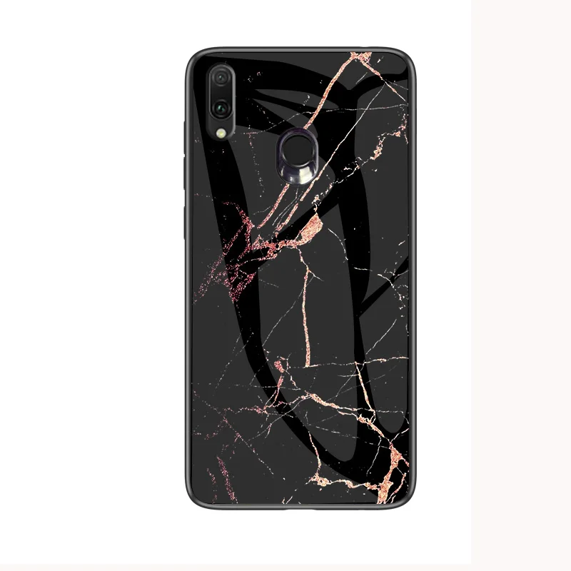 GFAITH для ASUS Zenfone Max Pro M1 ZB601KL Роскошная текстура мраморного камня закаленное стекло M1 ZB602KL чехол для Max Pro M2 ZB631KL - Цвет: Black