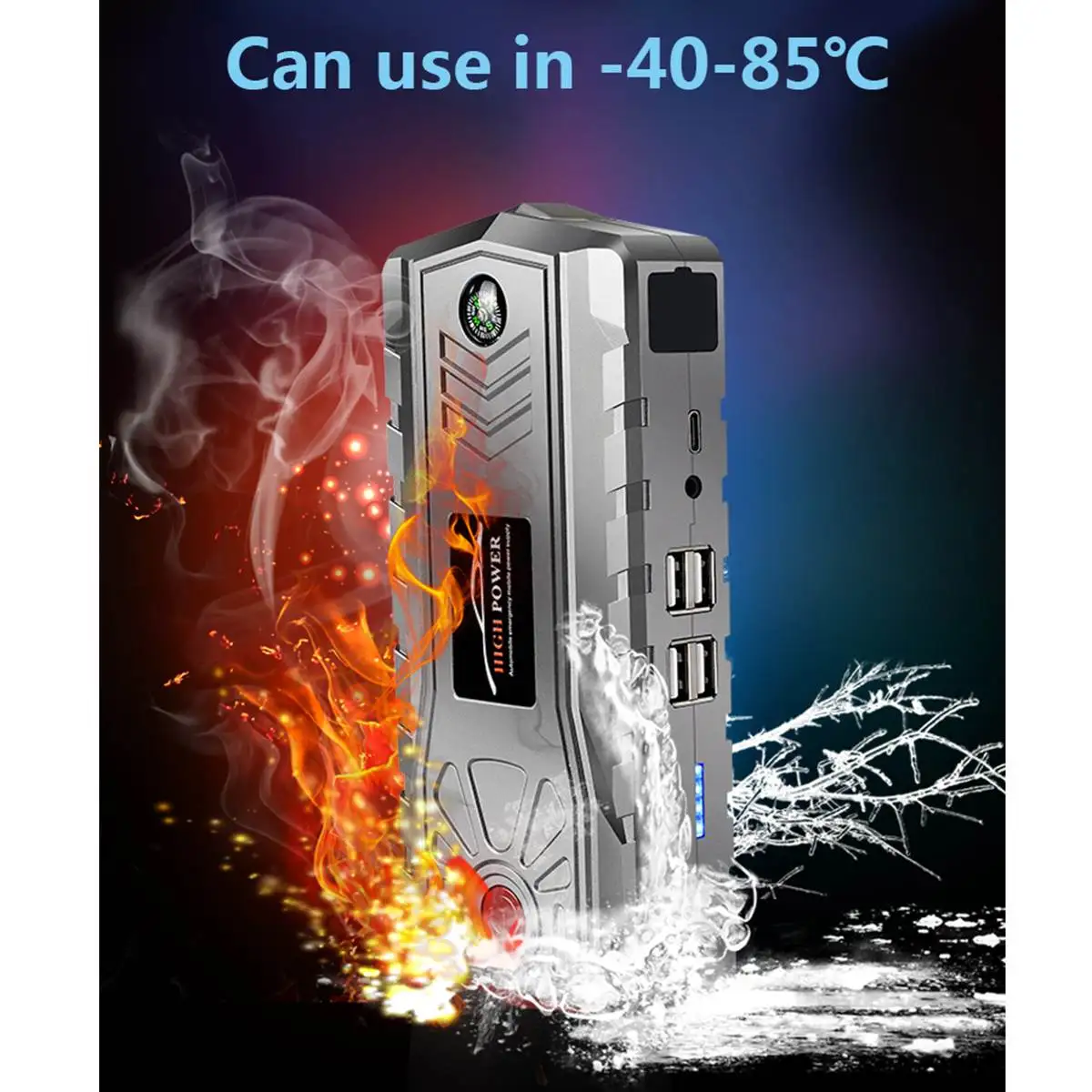 2 Color 95600mAh Multi-Function Car Jump Starter Portable USB Power-Bank Battery Booster Buster 800A Car Battery Booster Clamp