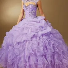 Красочный для девочек бальное платье, элегантные бальные платья с бисером кристаллы, блестки Съемный ремень Милая Vestido