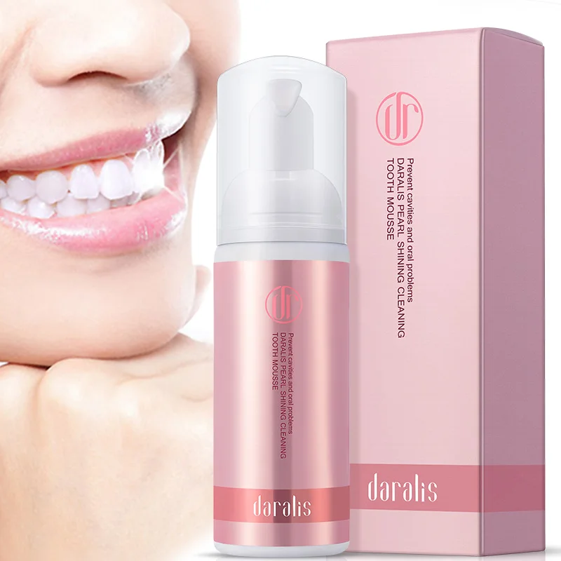 

Daralis Fresh Shining Tooth-Cleaning Mousse Toothpaste Teeth Whitening Oral Hygiene Removes Plaque Stains Bad Breath Dental Tool