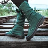 Canvas Men Boots 2022 Spring Fashion Men Casual Shoes Mid-calf Male Military Tactical Boots Comfortable Sneakers ► Photo 3/6