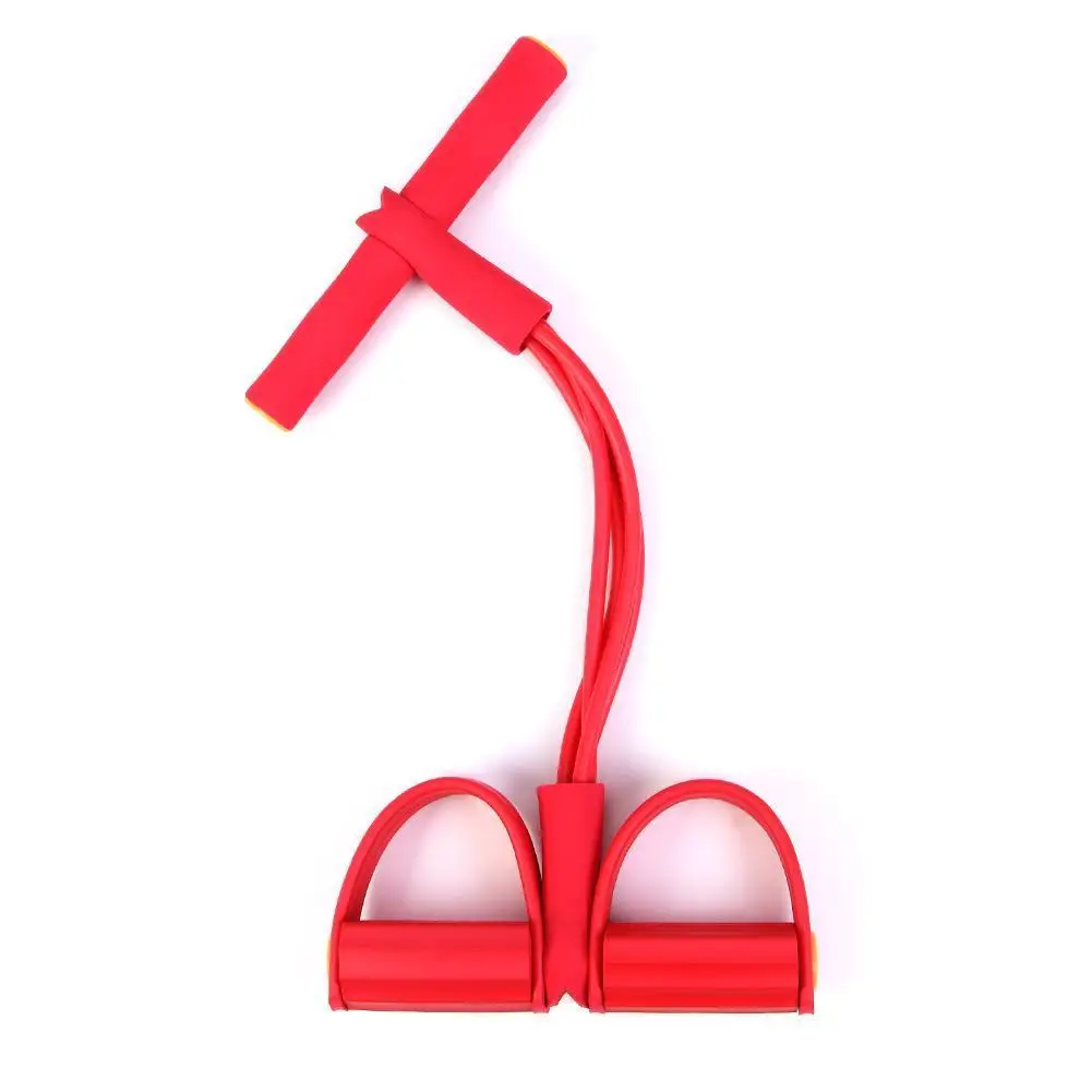 

Multifunction Foot Pedal Bodybuilding Expander Elastic Workout Pull Rope Arm Resistance Pulling Stretching Bands 4 Strap Si I3E1