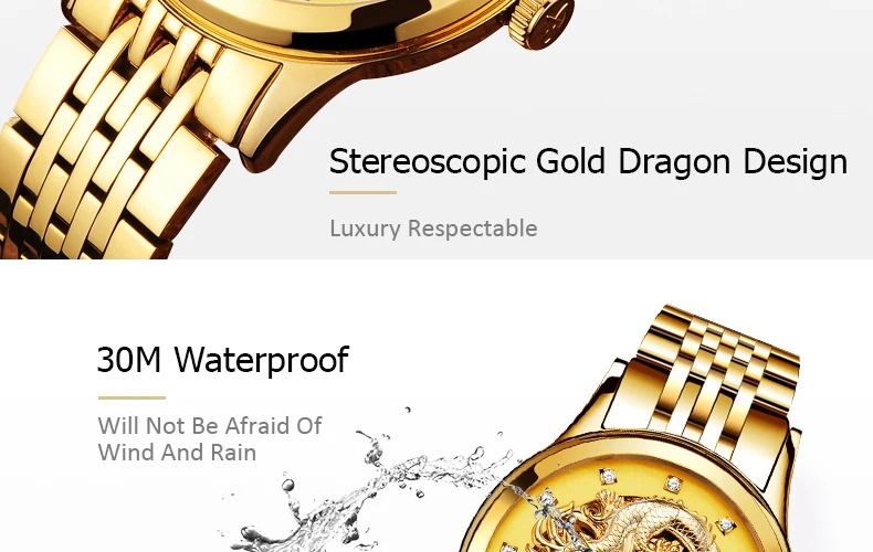 AESOP роскошные золотые автоматические механические часы, китайские мужские часы с драконом, мужские сапфировые наручные часы, мужские часы, мужские часы
