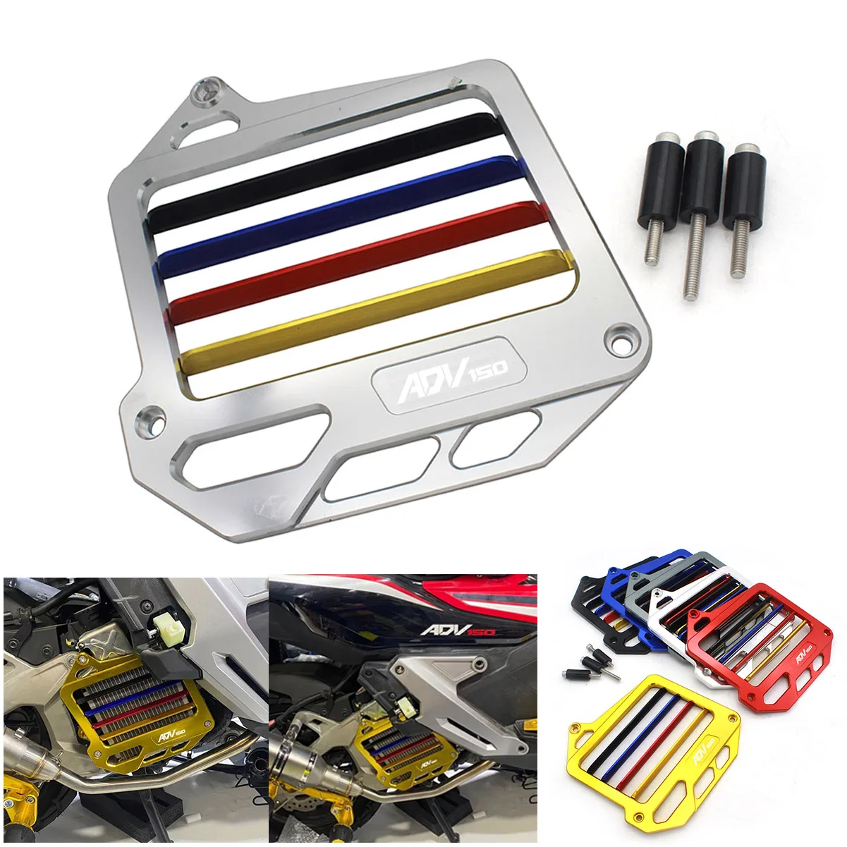 

Semspeed для ADV150 с логотипом защита резервуара для воды защитная крышка CNC части подходят для Honda ADV150 2019-2020 2021 Vario150 CLICK 150