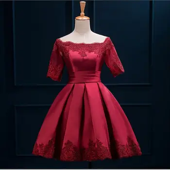 

Lace Patchwork Cheongsam Exquisite Flower Lady Burgundy Qipao Evening Party Dress Sexy Persepective Square Collar Vestidos