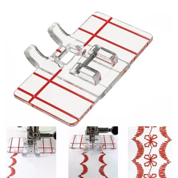 

Plastic Clear Parallel Stitch tool Foot Presser For Home domestic Sewing Machine for Brother//Feiyue/Janome/Butterfly/Juki