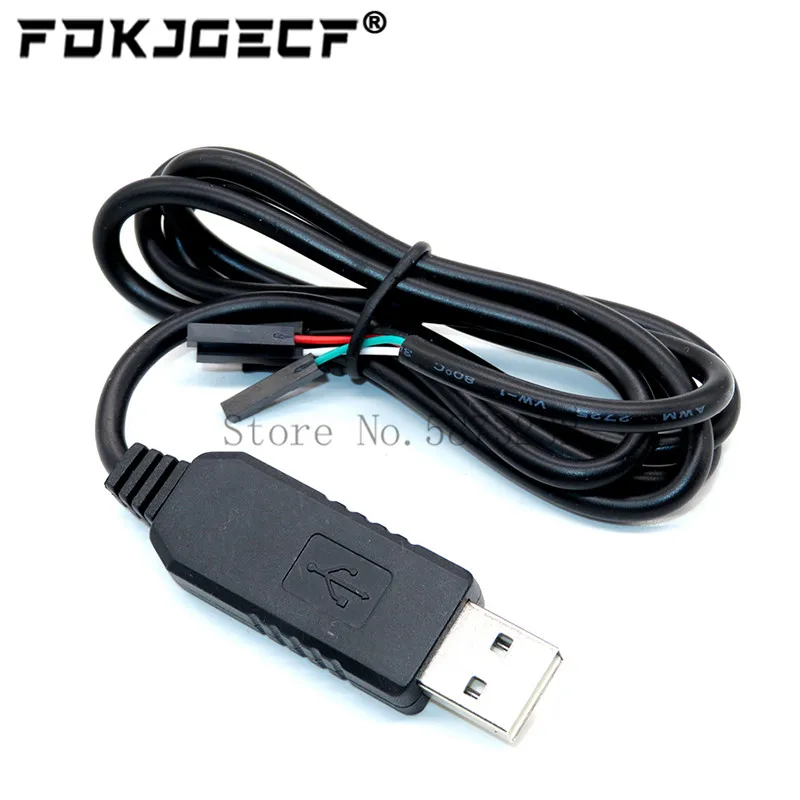 Pl2303 pl2303hx usb para uart ttl cabo módulo 4 p 4 pinos rs232 conversor de linha serial suporte linux mac win7