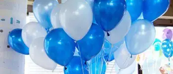 

Shipping Free--germany 10` Advertising Natural Latex Pearl White&blue&light Blue Balloons 100pcs/pack