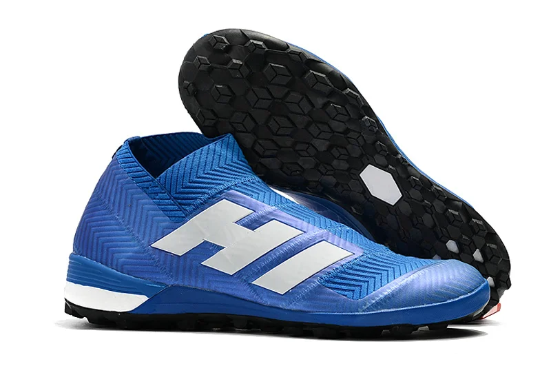 Горячие Nemeziz Танго 18+ Messi TF IC газон Крытый бутсы высокие лодыжки Slip-On 18+ x мужские футбольные бутсы Бутсы - Цвет: 5