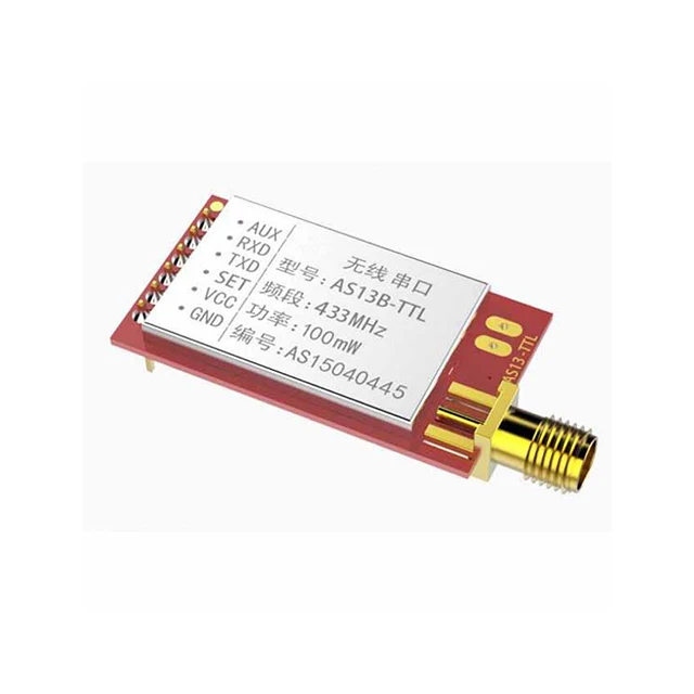 

A15-- AS13B-TTL SI4438 433MHz wireless serial 433MHz long-distance wireless transmission through the TTL