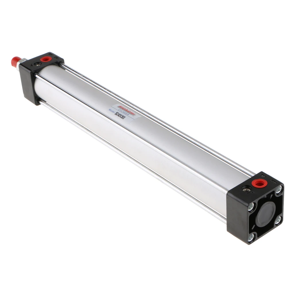 2Pcs SC40 Stroke Model 175/200/250/300 mm Pneumatic Air Pressure Cylinder 1 Piece Aluminum Alloy Bore Dia 40mm