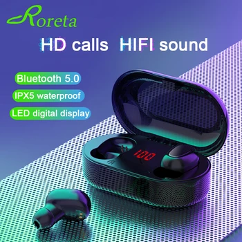 

Roreta New TWS HIFI Mini Stereo Bluetooth earphone Wireless Headphones Bluetooth 5.0 Noise reduction Sports Headset