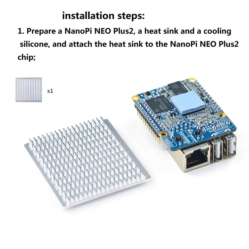 Дружественный NanoPi NEO Plus2 все-в-одном H5, гигабитный Ethernet порт IoT макетная плата WiFi Bluetooth с металлический чехол+ радиатор
