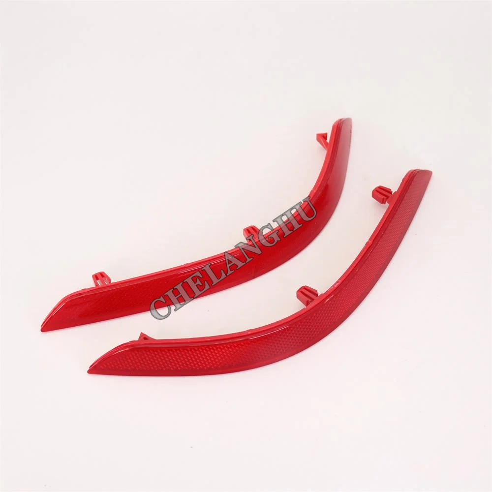 Red Rear Left & Right Bumper Reflector Tail Light Bars Brake Parking Warning For VW Caddy 2015