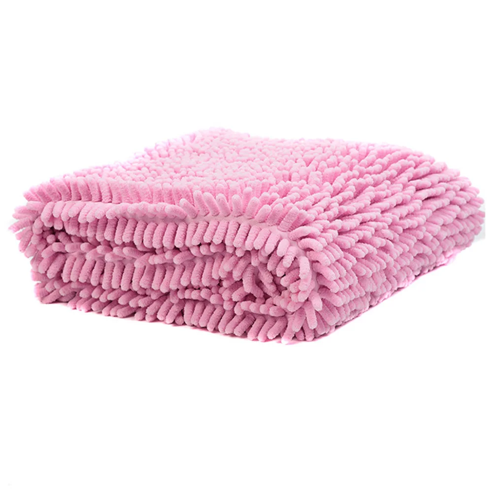 Полотенце для собак из микрофибры ультра Впитывающее быстросохнущее банное полотенце без ворса для домашних животных s BJStore - Цвет: pink-80cmx35cm