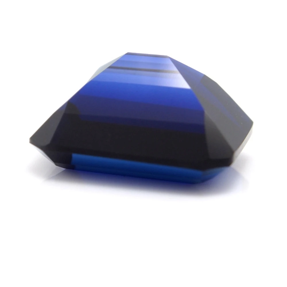 13*18mm 2 Piece /alot Top Quality Blue Sapphire emerald cut Loose Gemstone DIY Stones for ring making