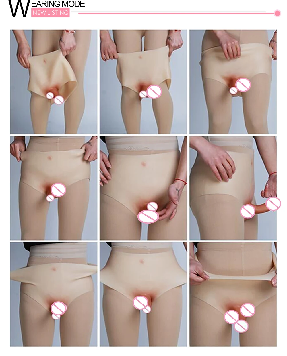 Eyung New 206.5 CM Mushroom Type Big Dildo No Vibrator Realistic Huge Horse Dildos Panties With Penis Adult Toys For Men Woman (10)