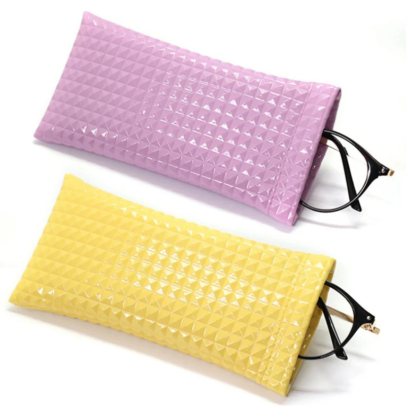 Pu Leather Sunglasses Bag Glasses Case Drawstring Pocket Mobile Phone Pouch Wallet Storege Cases Portable Glasses Storege Bags