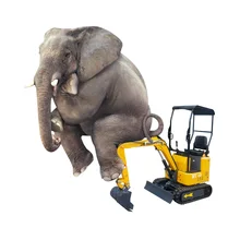 Мини-экскаватор 1 тонна микро маленький Диггер с резиновой гусеницей для продажи садового строительства