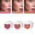 QIBEST Face Matte Blush Palette 6 Color Cheek Blusher Powder Makeup Rouge Минеральный Пигмент Косметика Длительный Натуральный Макияж