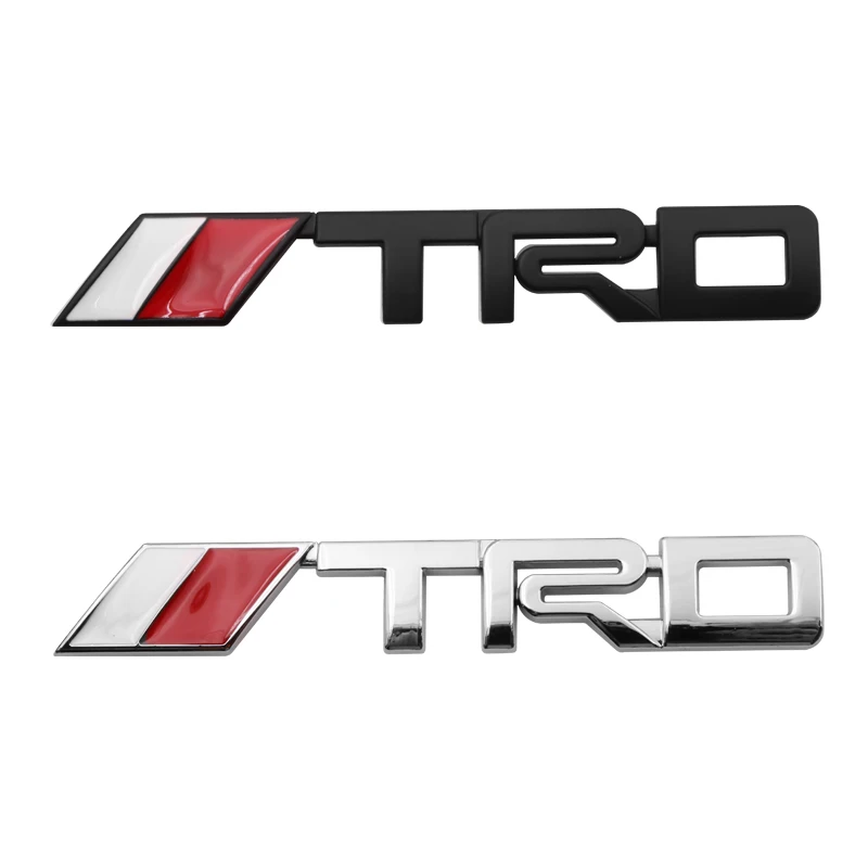 1 шт. автомобильный Стайлинг черный серебристый 3D логотип TRD эмблема наклейка