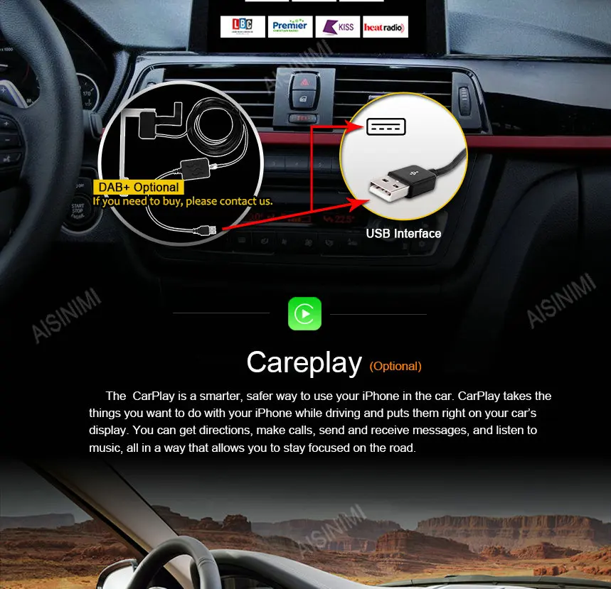 Perfect AISINIMI Android 9.0 PX6 Car Dvd Navi Player FOR BMW 1 Series F20/F21,2 Series F23,3 Series F30 /F31/F34 audio stereo all in one 23