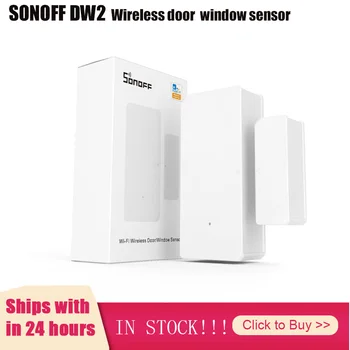 

SONOFF DW2 Wireless Wifi Smart Home Door&Window Alarm Sensor Security System App Notification Alerts Works With E-WeLink