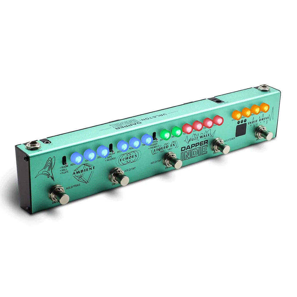 ValetonGuitarMultiEffectsPedalDapperIndieDistortionReverbDelay