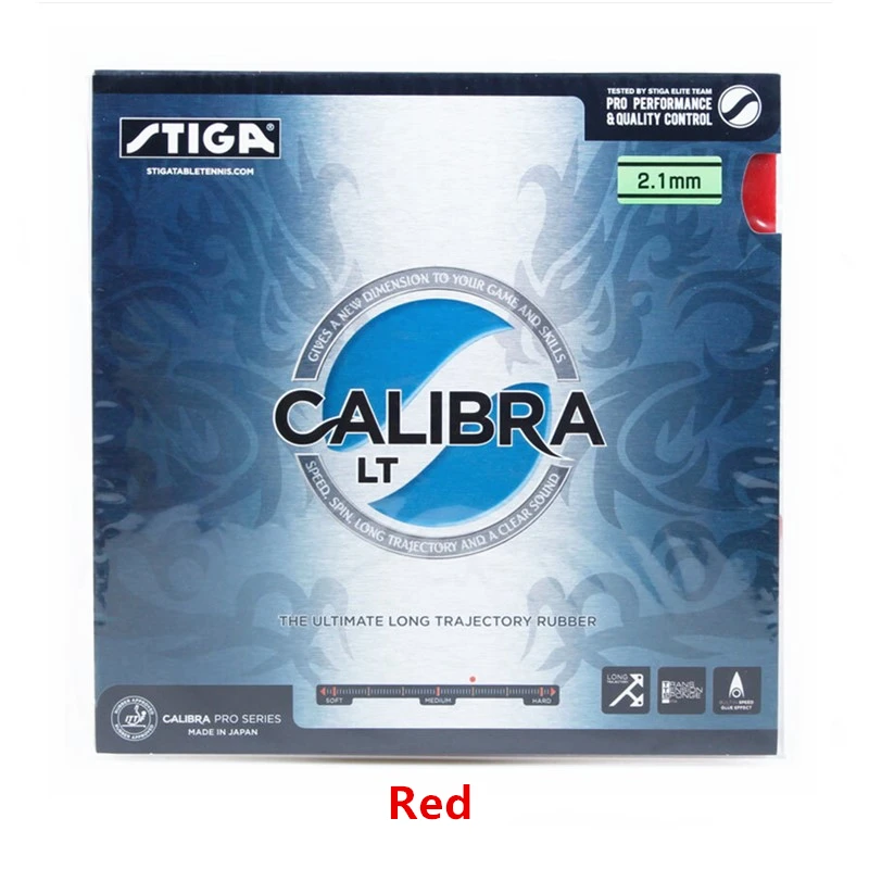 Red STIGA CALIBRA LT резиновые прыщи для настольного тенниса с губкой для пинг-понга tenis de mesa - Цвет: Red