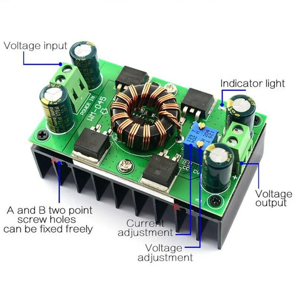 

Current Adjustable Constant Voltage Lowering Accessories Mini Intelligent Power Module Board Automatic Lifting Solar Charging