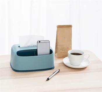 

Desktop Tissue Box Container Paper Dispenser Holder Case Storage Box Table Napkin Papers Box Case