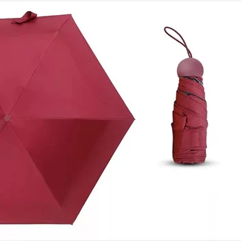 

Cute Women Umbrella Capsule Small Pocket Anti-UV Compact Rain Children Umbrella Portable Cute Umberlla Art Umbrellas Rain QZH093